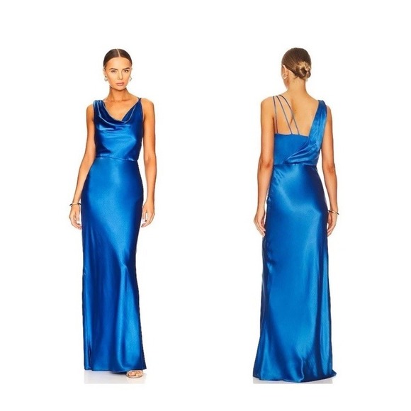Veronica Beard Dresses & Skirts - Veronica Beard Sanderson Maxi Dress Azure Blue Size 4 Silk Blend Slip Gown